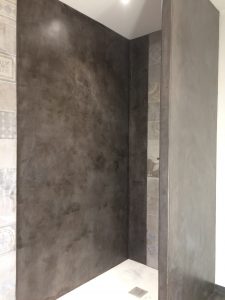Murs de douche en Béton Ciré