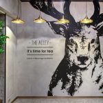 Mur en Béton Ciré avec décor magistral