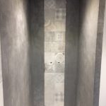 Murs de douche en Béton Ciré gris