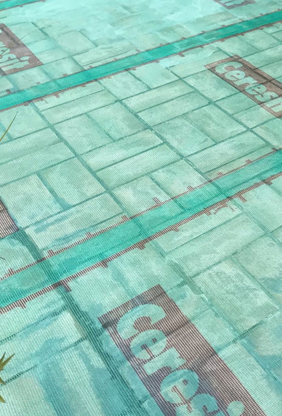 Trame en fibre à applique avant pose du Béton Ciré